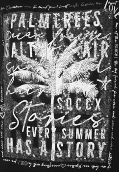 Футболка с принтом MIT PAILLETTEN-ARTWORK Soccx, черный