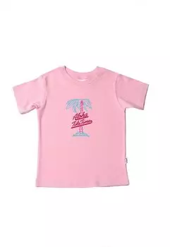 Футболка с принтом MIT PALMEN-PRINT Liliput, цвет rosa