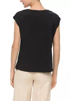 Футболка с принтом MIT PERLEN ARTWORK s.Oliver BLACK LABEL, черный