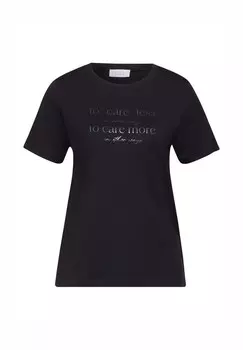 Футболка с принтом MIT PRINT Street One Studio, черный