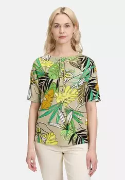 Футболка с принтом MIT RIPPENSTRUKTUR Betty Barclay, зеленый