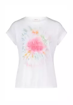 Футболка с принтом MIT RMELAUFSCHLAG Cartoon, белый