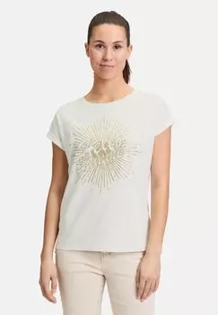 Футболка с принтом MIT RMELAUFSCHLAG Cartoon, белый