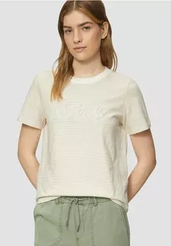 Футболка с принтом MIT SCHMUCKPERLEN s.Oliver, бежевый