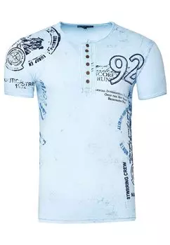 Футболка с принтом MIT SEITLICHEM PRINT Rusty Neal, цвет blau