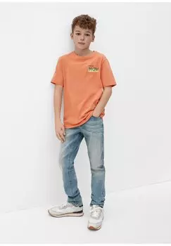 Футболка с принтом MIT STATEMENT-PRINT s.Oliver, цвет mango