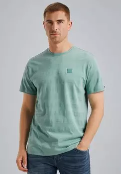 Футболка с принтом MIT STREIFENMUSTER PME Legend, бирюзовый