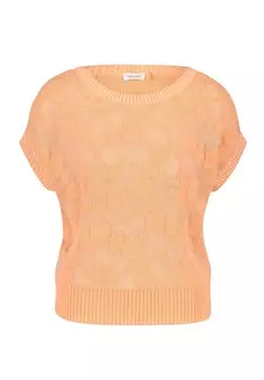 Футболка с принтом MIT STRICKMUSTER Gerry Weber, оранжевый