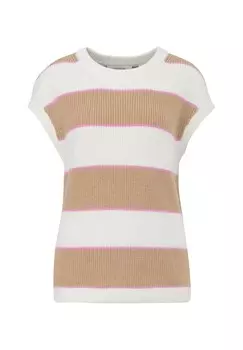 Футболка с принтом MIT STRUKTUR comma casual identity, бежевый