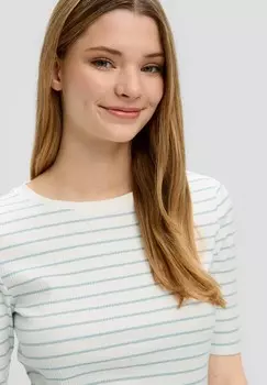 Футболка с принтом MIT STRUKTUR QS, мята