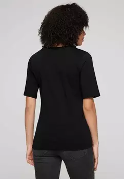 Футболка с принтом MIT V-AUSSCHNITT Soccx, черный