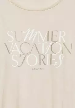 Футболка с принтом MIT WORDING Street One, цвет Mottled Beige