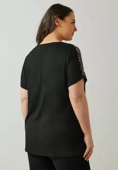 Футболка с принтом MIXED Evans, антрацит