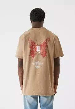 Футболка с принтом MJ Gonzales, бежевый