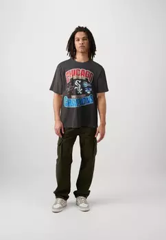 Футболка с принтом MLB CHICAGO WHITE SOX GRAPHIC DROP SHOULDER TEE '47, антрацит