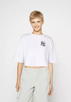 Футболка с принтом Mlb Crop Tee New Era, белый