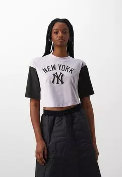 Футболка с принтом Mlb Lifestyle Crop Tee New Era, цвет pastel purple