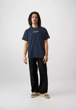 Футболка с принтом MLB NEW YORK YANKEES SKY HIGH DROP SHOULDER TEE '47, темно-синий