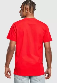 Футболка с принтом MNNER LOVE YOURSELF FIRST Merchcode, красный