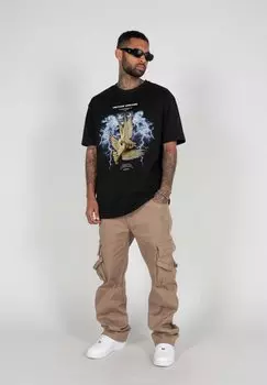 Футболка с принтом Mnner Vintage Dreams Heavy MJ Gonzales, черный