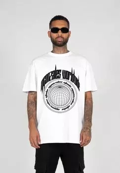 Футболка с принтом Mnner Worldwide X Heavy Oversized MJ Gonzales, белый