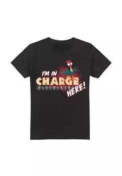 Футболка с принтом MOANA IM IN CHARGE Disney, черный