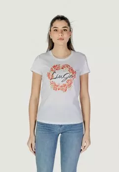 Футболка с принтом MODA LIU JO, белый