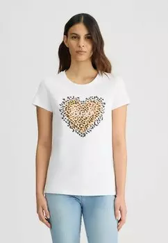 Футболка с принтом MODA LIU JO, белый