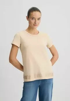 Футболка с принтом MODA LIU JO, бежевый