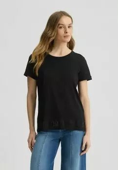 Футболка с принтом MODA LIU JO, черный