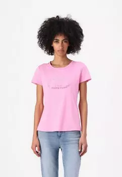 Футболка с принтом MODA LIU JO, фуксия