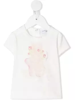 Футболка с принтом Monnalisa, белый