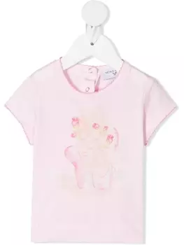 Футболка с принтом Monnalisa, розовый