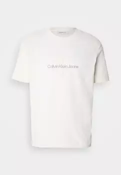 Футболка с принтом MONOLOGO TEE Calvin Klein Jeans, кремовый