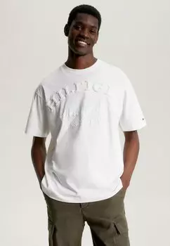 Футболка с принтом MONOTYPE ARCHIVE FIT Tommy Hilfiger, старинный белый