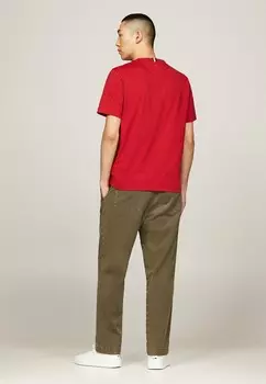 Футболка с принтом MONOTYPE LOGO EMBROIDERY Tommy Hilfiger, красный