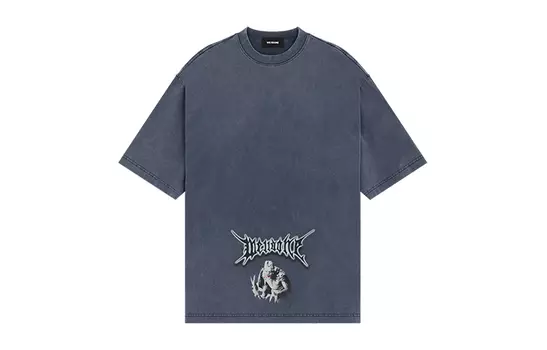 Футболка с принтом Monster Graphic WE11DONE, серый