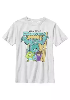 Футболка с принтом Monster'S Inc. Pastel Monsters Henry Tiger, белый