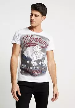 Футболка с принтом MONTANA Key Largo, белый