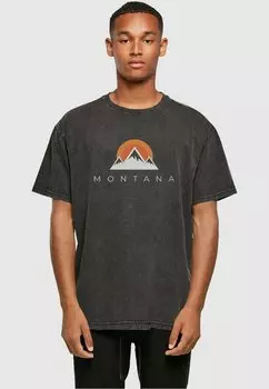 Футболка с принтом MONTANA X HEAVY Merchcode, цвет black