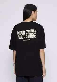 Футболка с принтом MOOD SWINGS DEF, черный