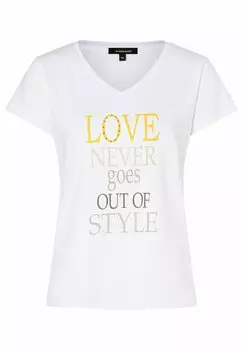 Футболка с принтом More & More, белый