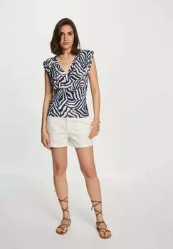 Футболка с принтом Morgan, синий