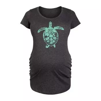 Футболка с принтом "Морская черепаха" для беременных Unbranded, серый