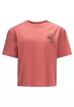 Футболка с принтом MOSAIC T G Jack Wolfskin, цвет faded rose