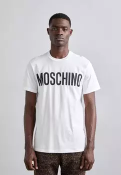 Футболка с принтом MOSCHINO, белый