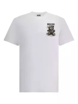 Футболка с принтом Moschino, белый