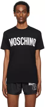 Футболка с принтом Moschino, черный