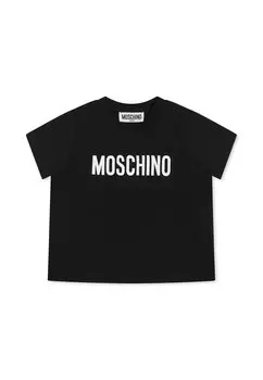 Футболка с принтом MOSCHINO, черный