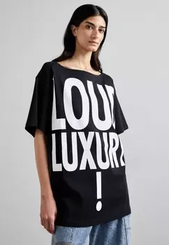 Футболка с принтом MOSCHINO, цвет black